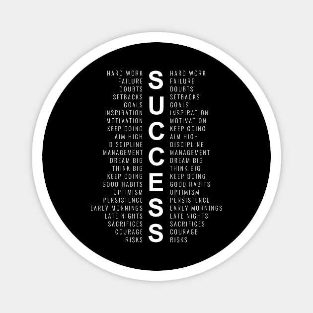 Success | Motivational Magnet by Inspirify